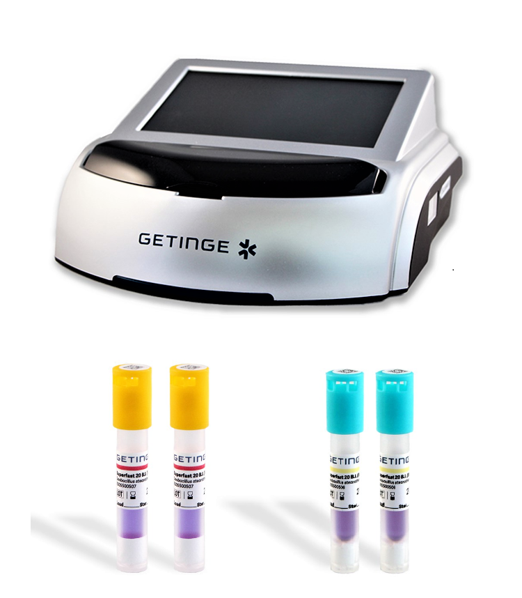 Available for Steam and VH2O2. the Getinge Assured Superfast 20 Biological Indicator, together with the Getinge Assured Express Incubator, can validate your sterilization process by producing results within 20 minutes.